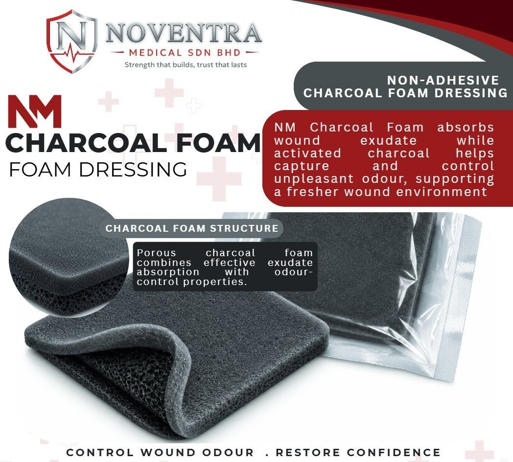 Charcoal Foam Dressing
